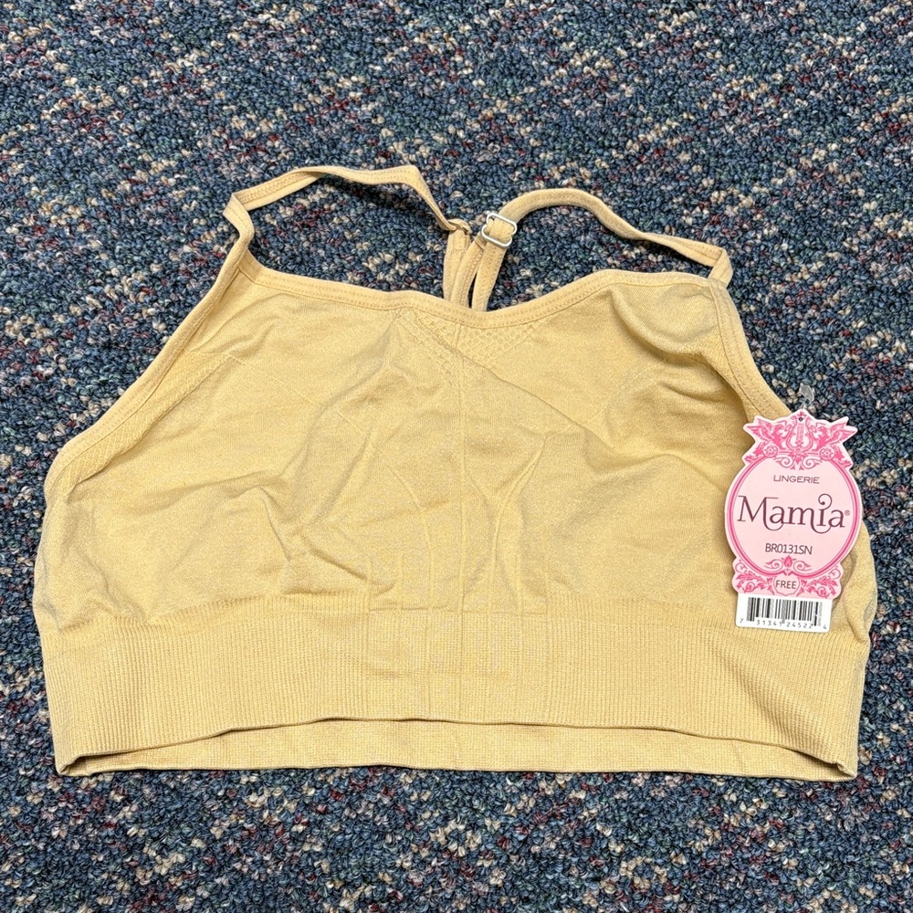 New Mamia Tan Bralette one size